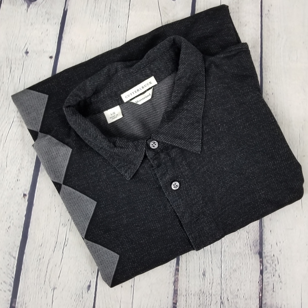 CUTTER & BUCK | Mercerized diamond pattern polo